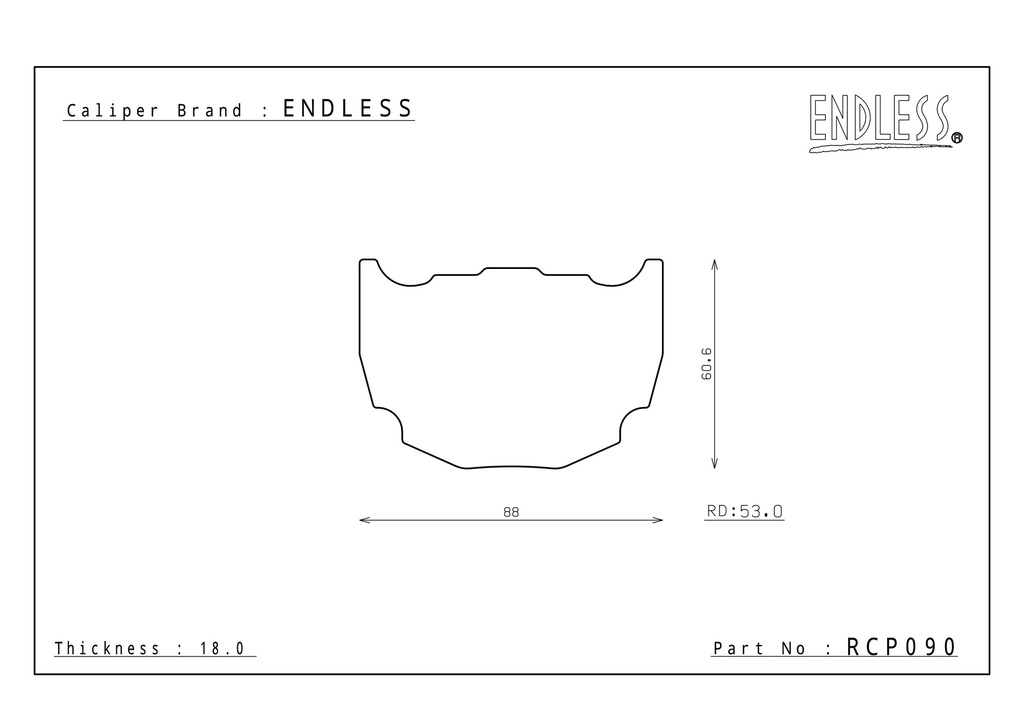 Endless Brake Pads ES104G Compound