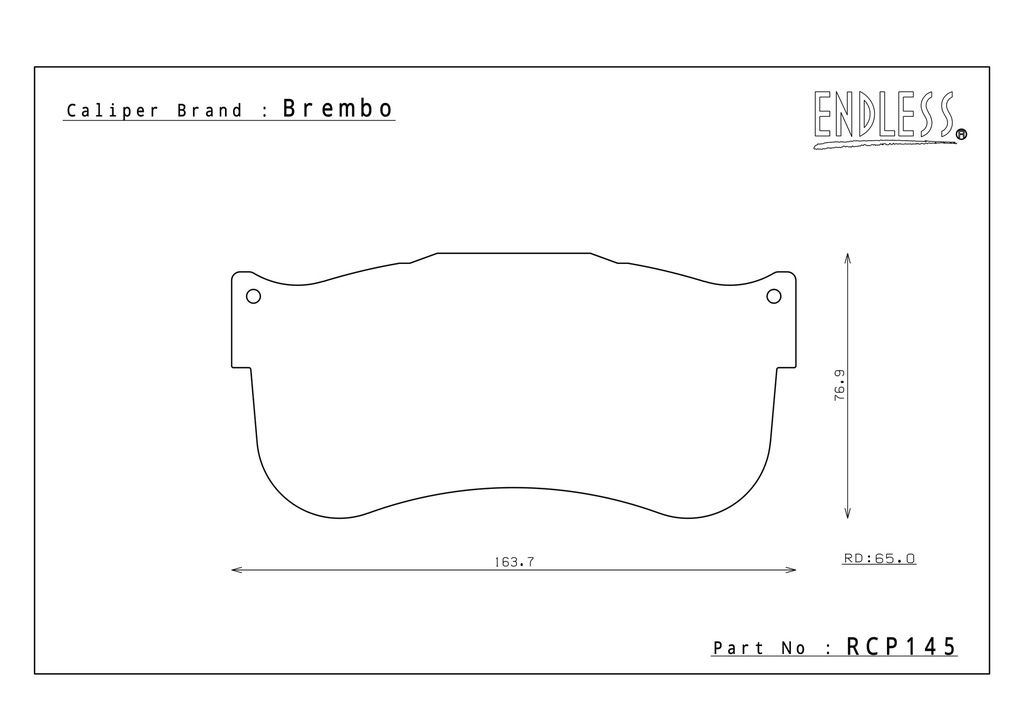 Endless Brake Pads MX72Plus Compound