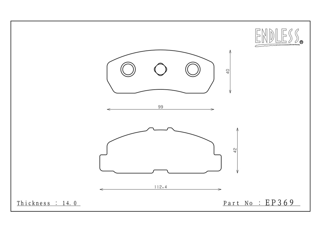 Endless Brake Pads ME22 Compound