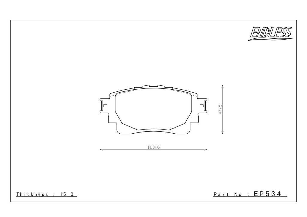 EP534 - Endless Brake Pads, N39S Compound