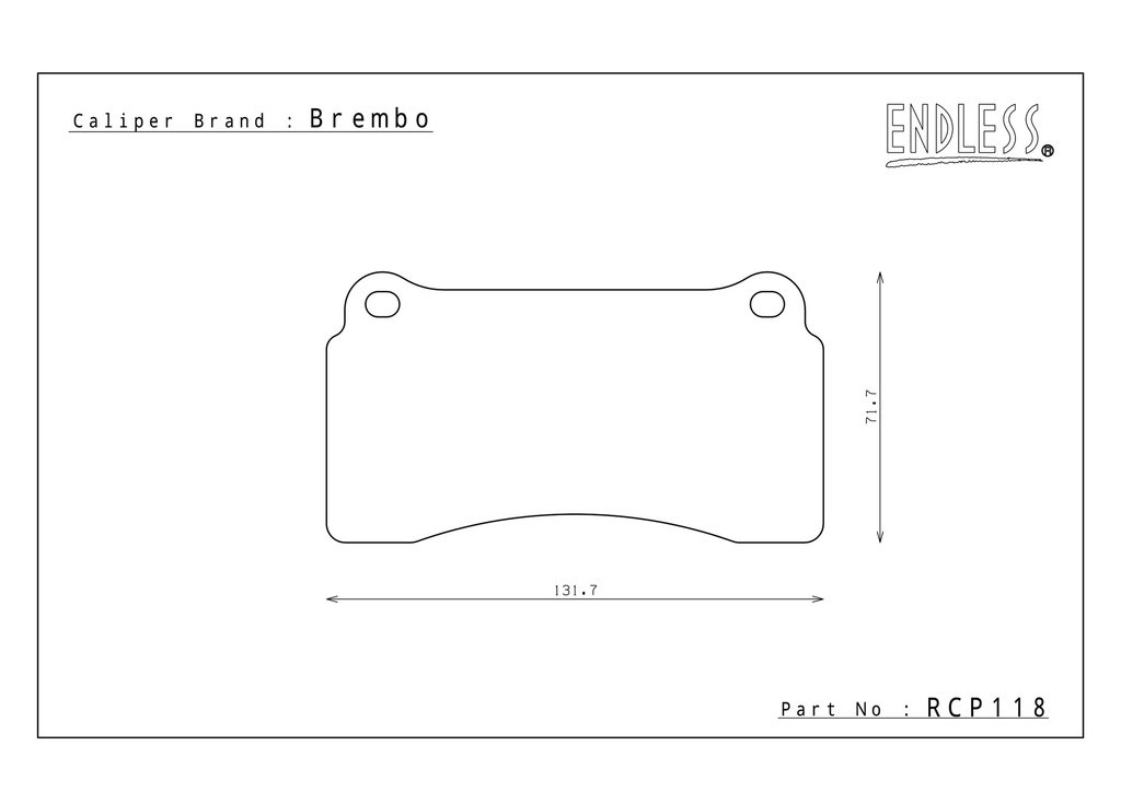 Endless Brake Pads N98SP Compound