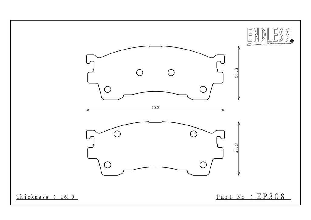 Endless Brake Pads N100SP Compound