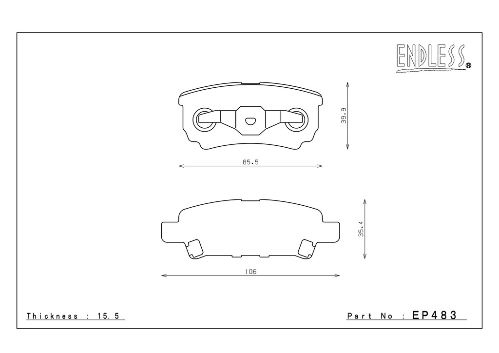 Endless Brake Pads N100SP Compound