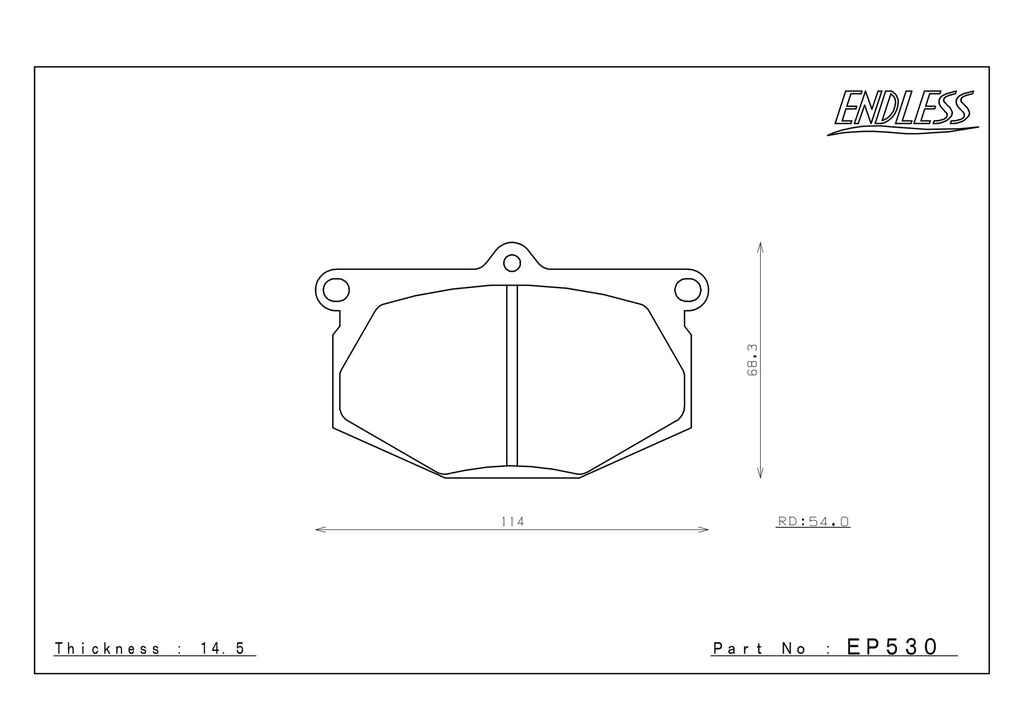 Endless Brake Pads N102SP Compound