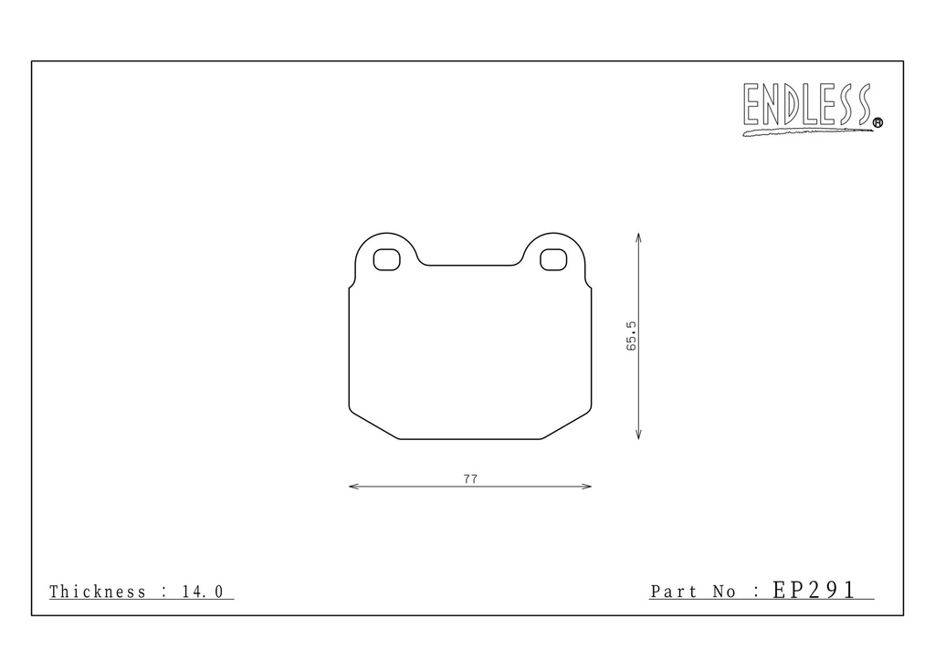 [EP291-N103SP] Endless Brake Pads N103SP Compound