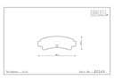 EP249 - Endless Brake Pads, N105SP Compound