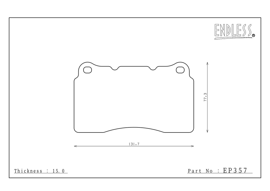 [EP357-N105SP] Endless Brake Pads N105SP Compound