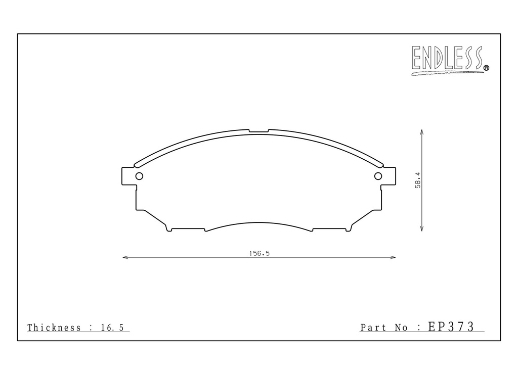 Endless Brake Pads MX72Plus Compound