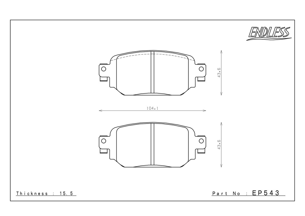 Endless Brake Pads MA46B Compound