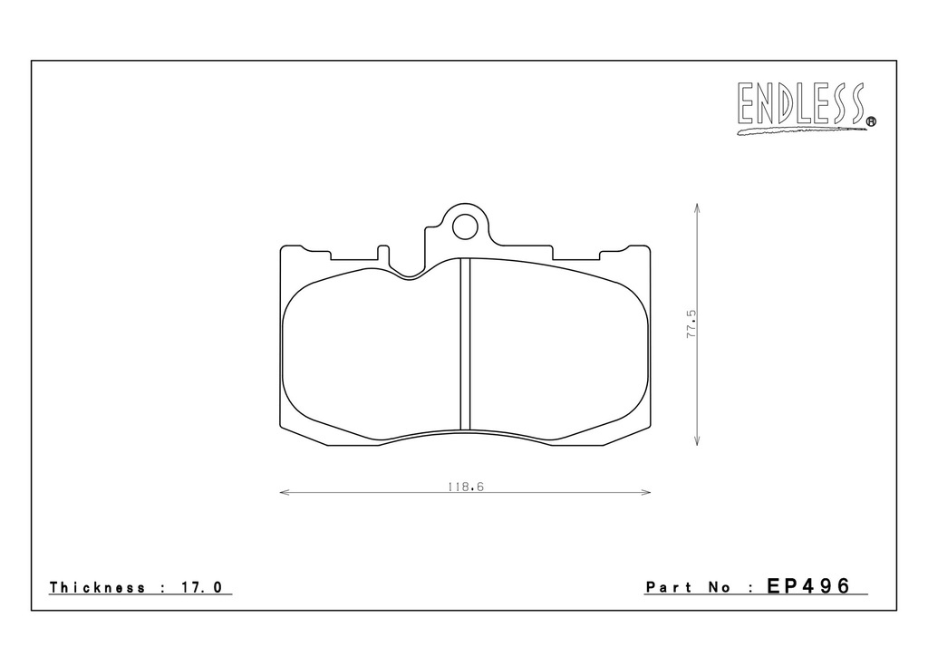 EP496 - Endless Brake Pads, CCDA Compound