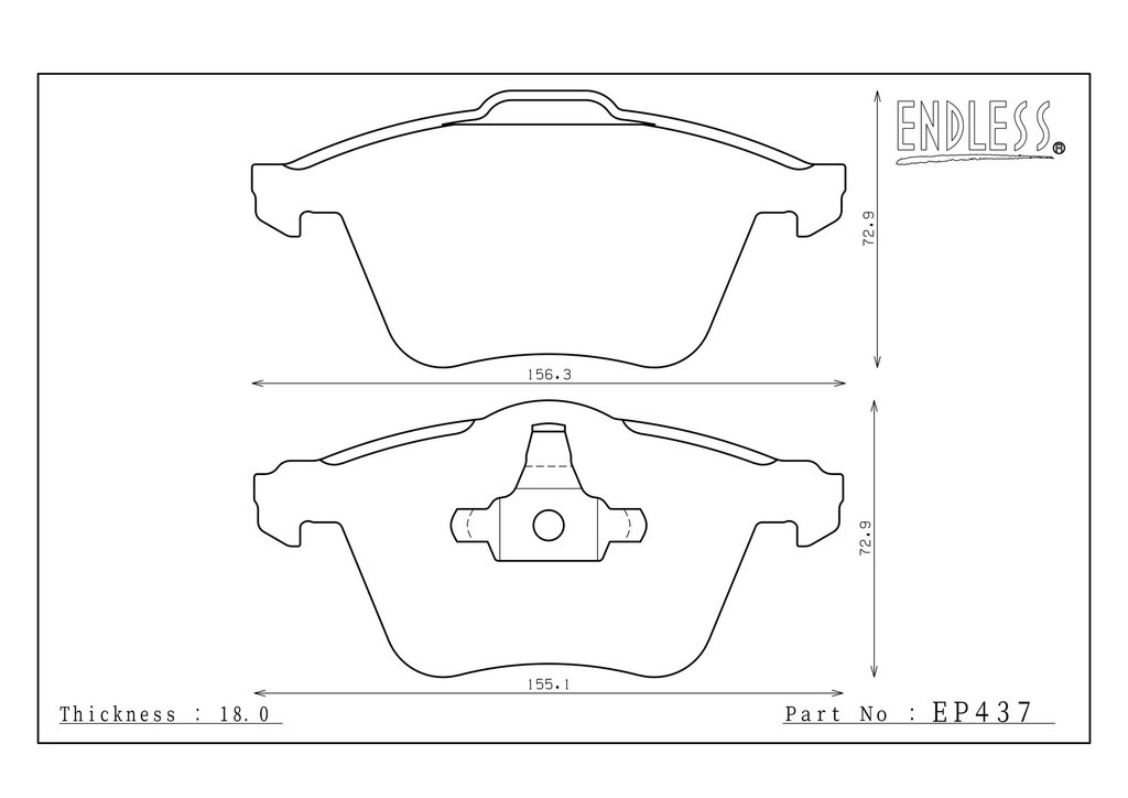 Endless Brake Pads CCDP Compound