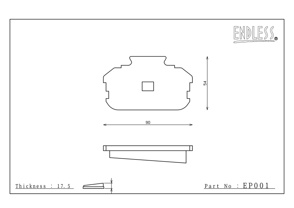 Endless Brake Pads ES89G Compound