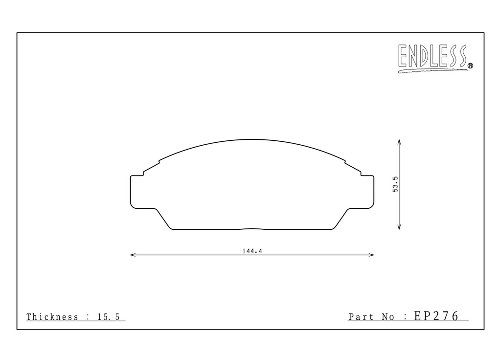 EP276 - Endless Brake Pads, ES99G Compound