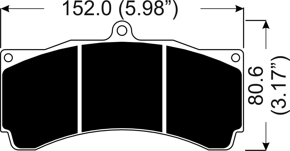 [CP5070D51-APF04] AP Racing Brake Pad Set (4)-17.0mm