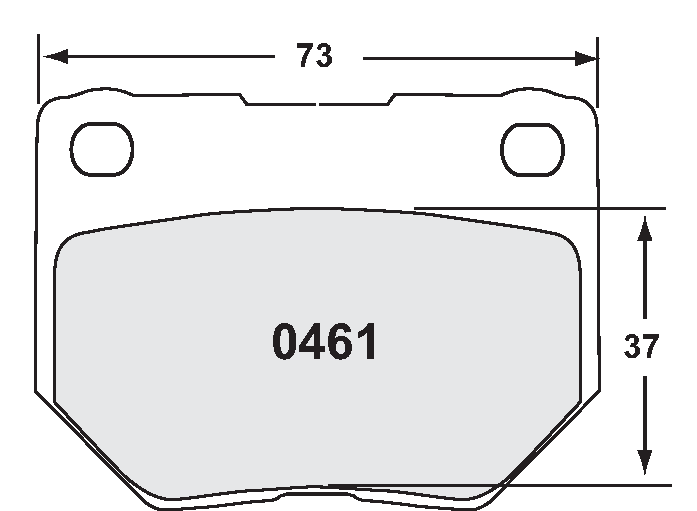 [0461.22] PFC Carbon Metallic Brake Pad Set Rear Subaru Impreza GTT GC8 Rear 98+