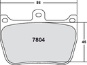 Performance Friction 7804 Race Brake Pad Set - 13 Compound 18mm racing brake pads