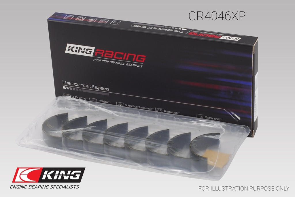 [CR4046XP] King Conrod Bearing Shell HONDA B20B4, B20Z2, D16, ZC, 16V