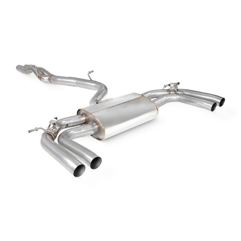 Scorpion Exhaust Audi RS3 8Y Saloon Non-Resonated Cat/GPF-back system with elec valves OE Fitment