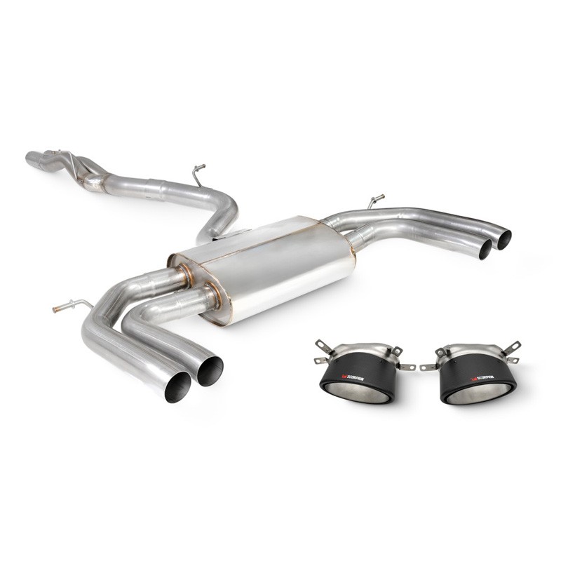 Scorpion Exhaust Audi RS3 8Y Saloon Non-Resonated Cat/GPF-back system without valves Ascari RS