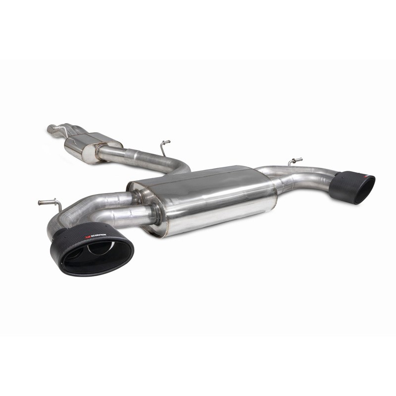 Scorpion Exhaust Audi RS3 Saloon 8V (GPF and Non-GPF models) Resonated cat/gpf-back system without valves Ascari EVO