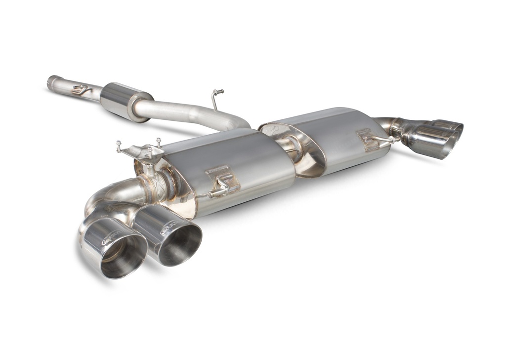 Scorpion Exhaust Audi S1 2.0 TFSi Quattro Resonated cat-back system with electronic valves Daytona
