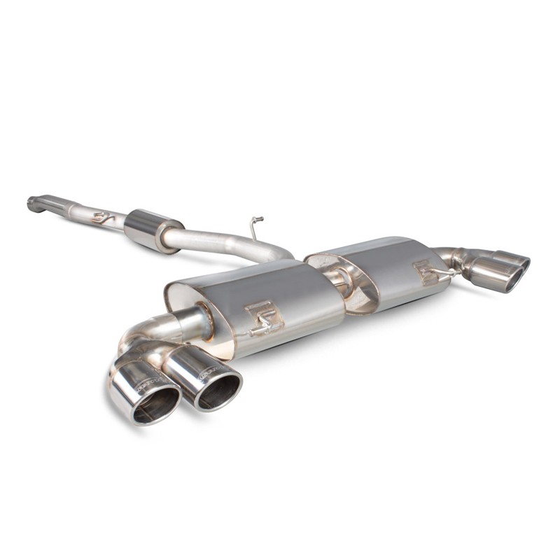 Scorpion Exhaust Audi S1 2.0 TFSi Quattro Resonated cat-back system without valves Monaco