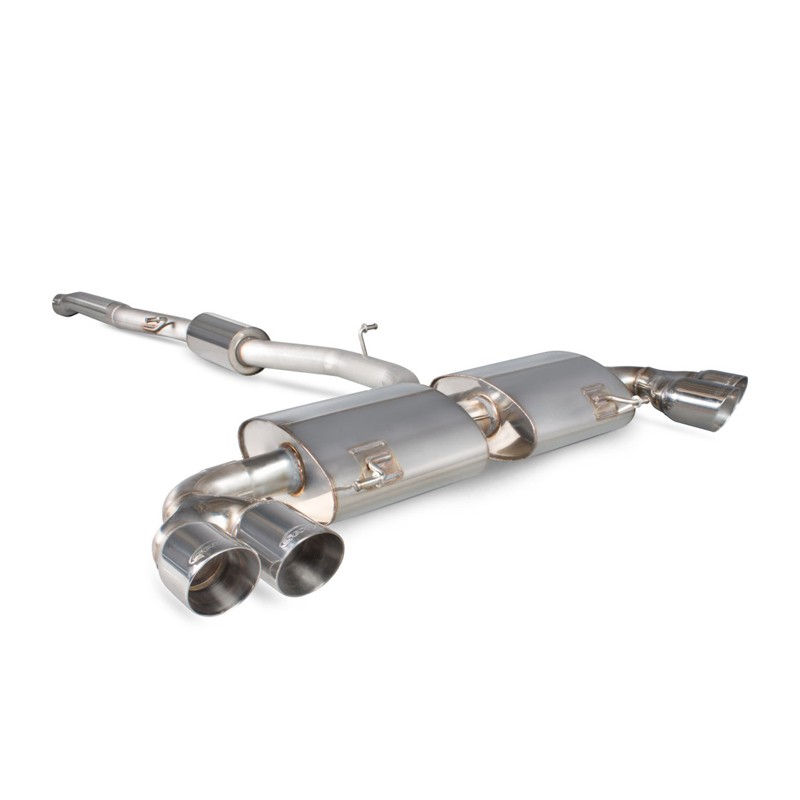 Scorpion Exhaust Audi S1 2.0 TFSi Quattro Resonated cat-back system without valves Daytona