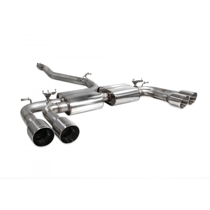Scorpion Exhaust Audi S3 Saloon 8V Non-resonated cat/gpf-back system with valves Daytona