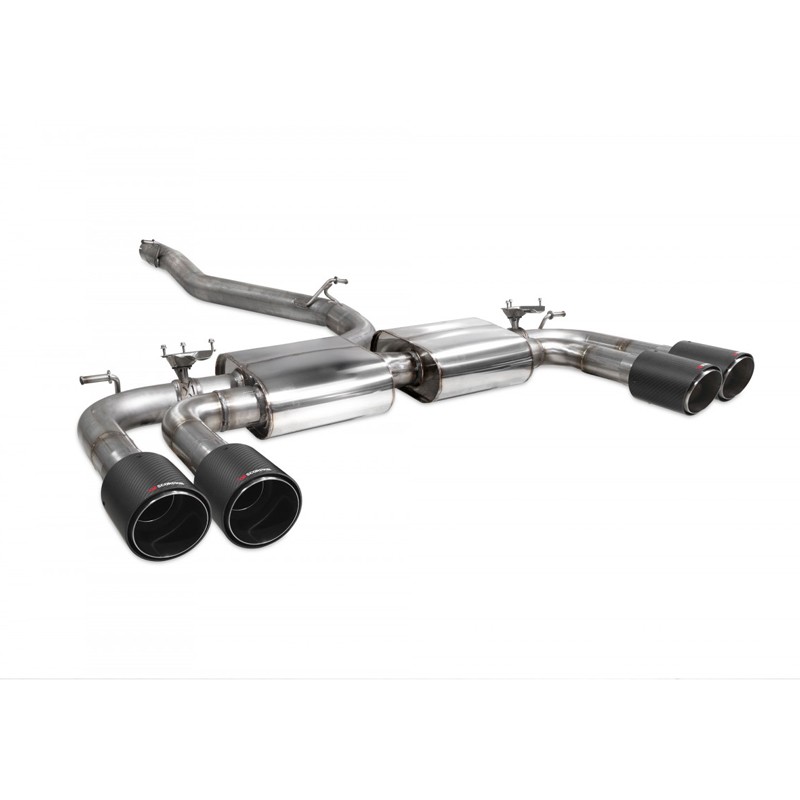 Scorpion Exhaust Audi S3 Saloon 8V Non-resonated cat/gpf-back system with valves Ascari