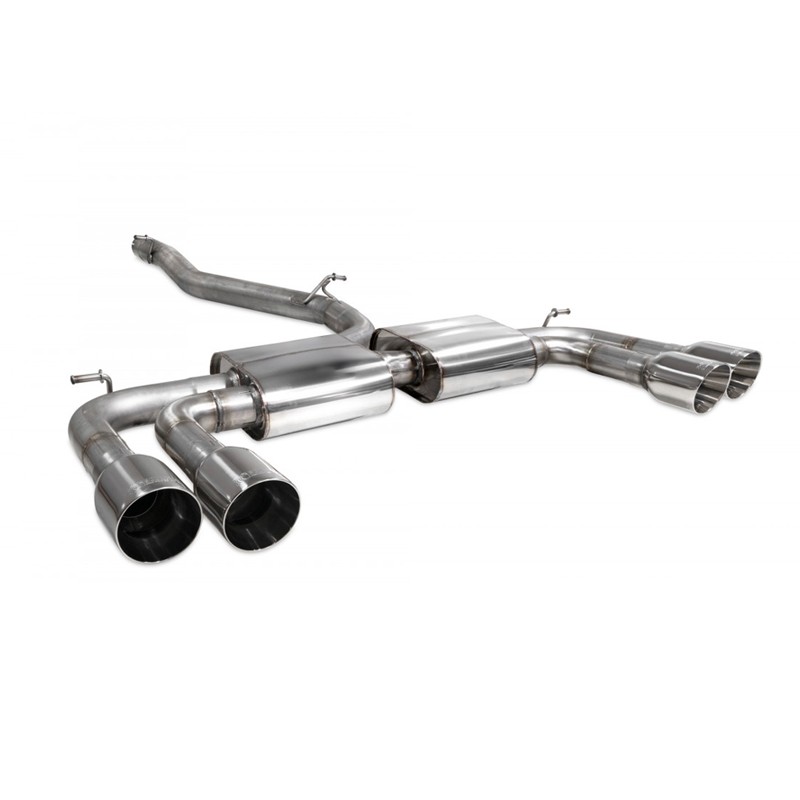 Scorpion Exhaust Audi S3 Saloon 8V Non-resonated cat/gpf-back system without valves Daytona