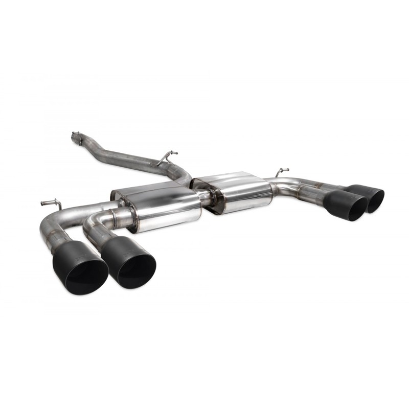 Scorpion Exhaust Audi S3 Saloon 8V Non-resonated cat/gpf-back system without valves Daytona