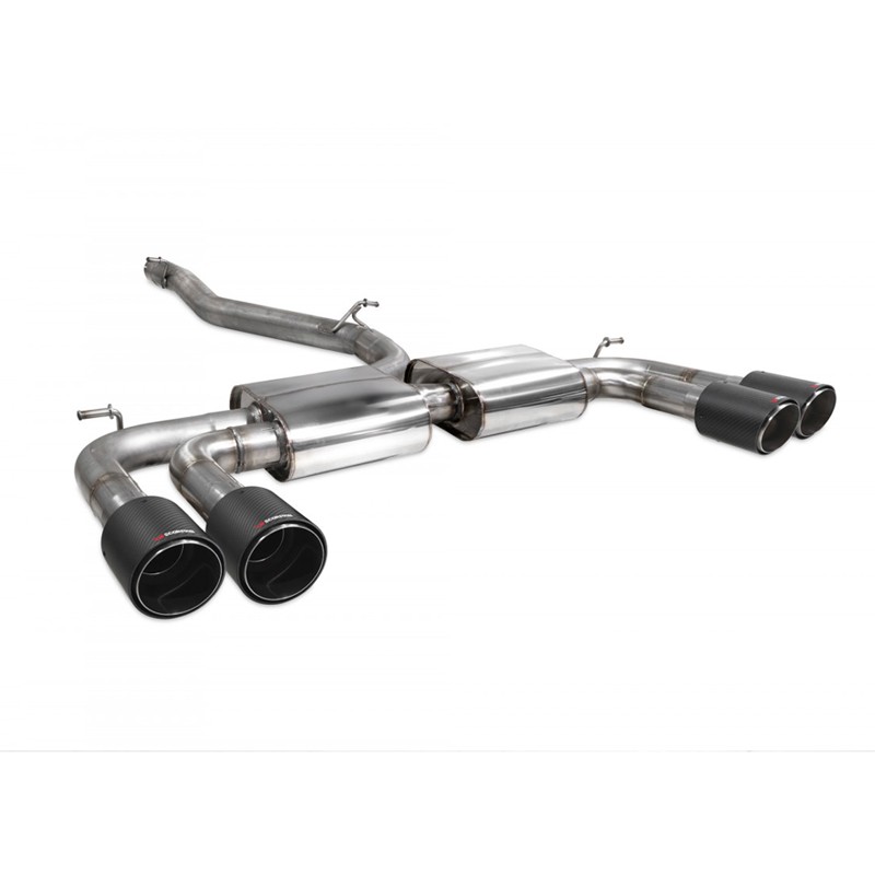 Scorpion Exhaust Audi S3 Saloon 8V Non-resonated cat/gpf-back system without valves Ascari