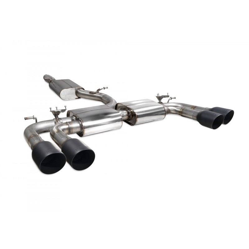 Scorpion Exhaust Audi S3 Saloon 8V Resonated cat/gpf-back system with valves Daytona