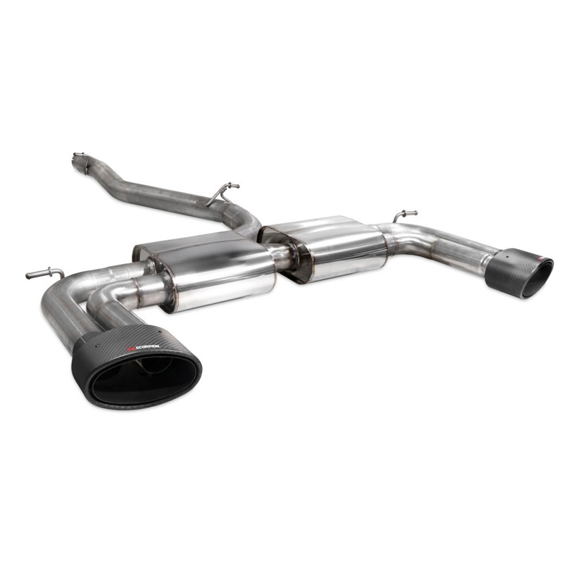 Scorpion Exhaust Audi S3 Saloon 8V Non-resonated cat/gpf-back system without valves Ascari EVO