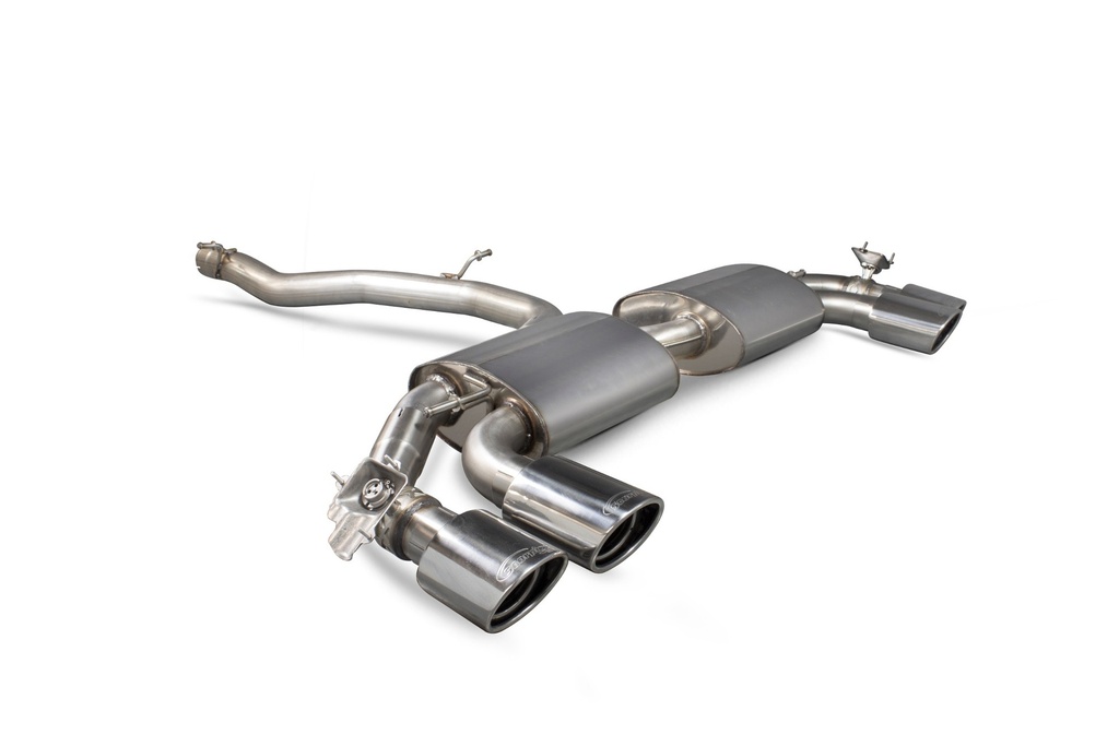 Scorpion Exhaust Audi TT S Mk3 Non GPF Model Only (Coupe models only) Non-resonated cat-back system (with valves)  EVO