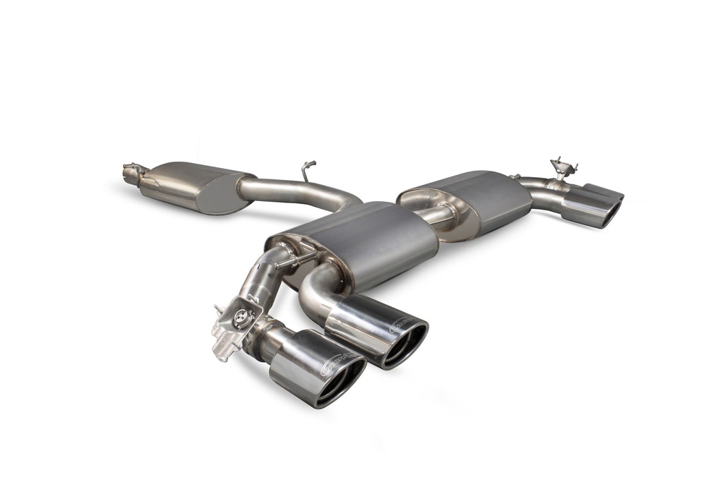 Scorpion Exhaust Audi TT S Mk3 Non GPF Model Only (Coupe models only) Reasonated cat-back (with valves)  EVO
