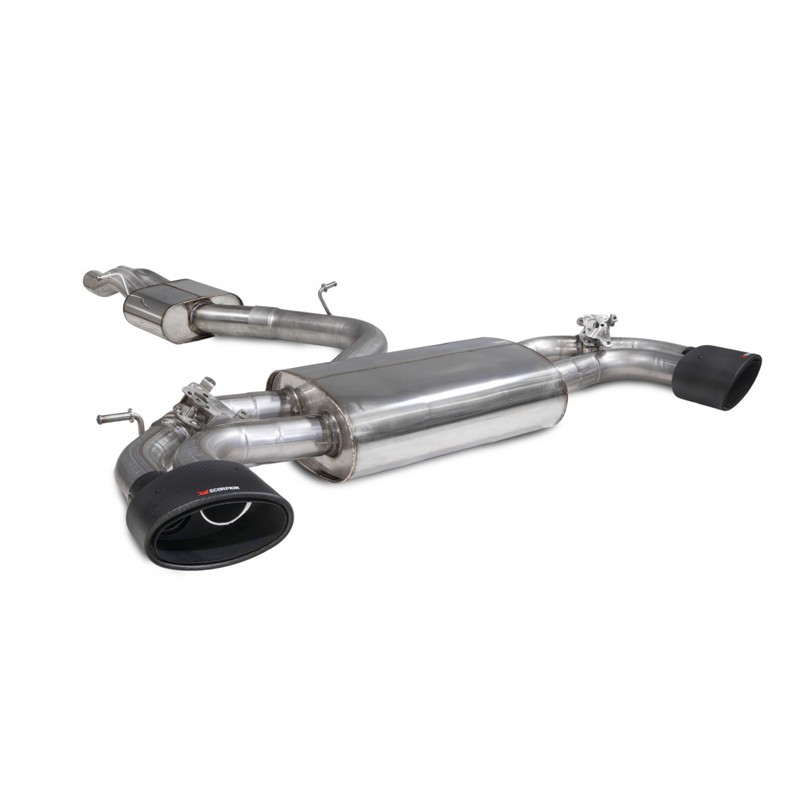 Scorpion Exhaust Audi TTRS MK3 Coupe (GPF and non GPF models) Resonated cat/gpf-back system with valves Ascari EVO