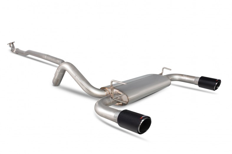 Scorpion Exhaust Fiat 500/595 Abarth 1.4 (IHI Turbo) / 595/695 Abarth 1.4 (Garrett Turbo) Non-resonated cat-back system  Ascari