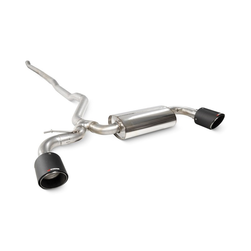 Scorpion Exhaust Mini Clubman F54 Cooper S 15-18 Non GPF Models Non Resonated Cat-Back System Ascari