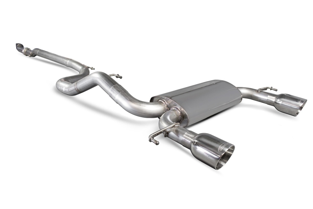 Scorpion Exhaust Vauxhall Corsa E VXR Non-resonated cat-back system Daytona (twin)