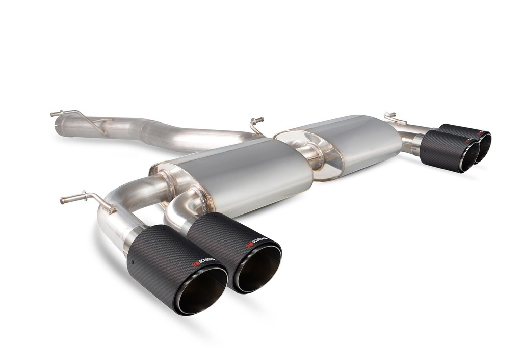 [SVWS044CF] Scorpion Exhaust Volkswagen Golf MK7 R Non-resonated cat-back system with no valves Ascari