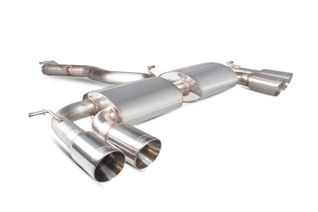 [SVWS044D] Scorpion Exhaust Volkswagen Golf MK7 R Non-resonated cat-back system with no valves Daytona