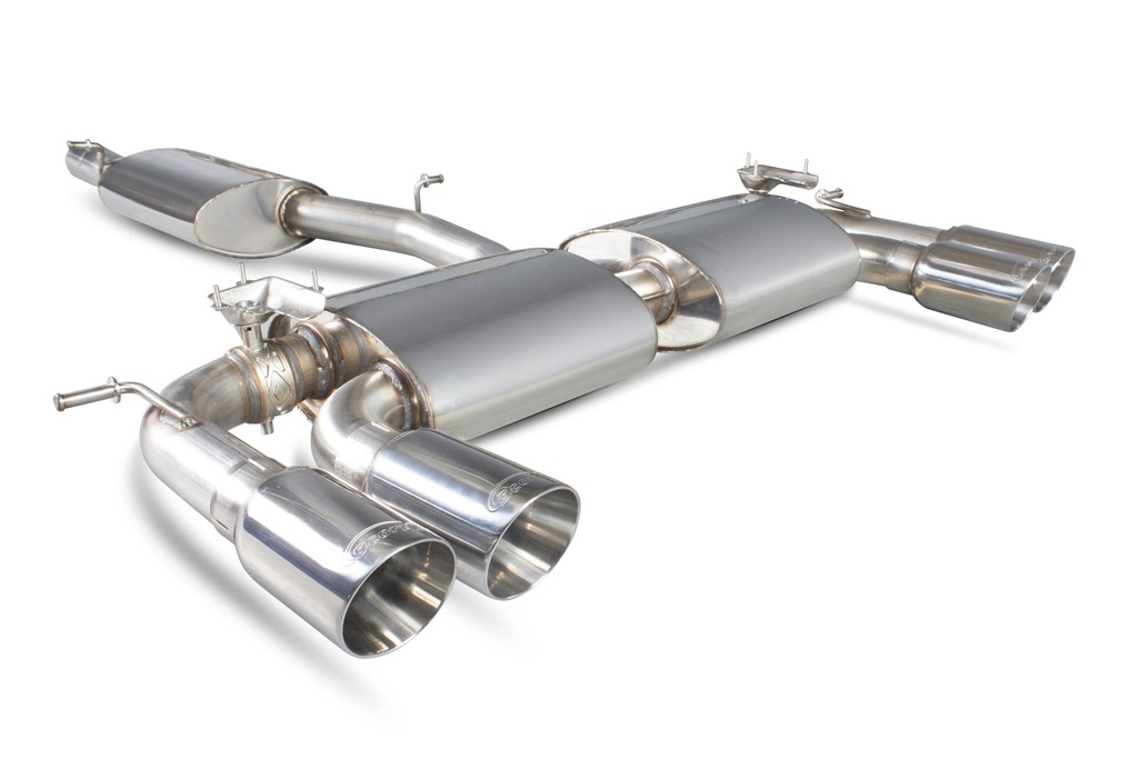Scorpion Exhaust Volkswagen Golf MK7 R  Resonated cat-back system with electronic valves Daytona