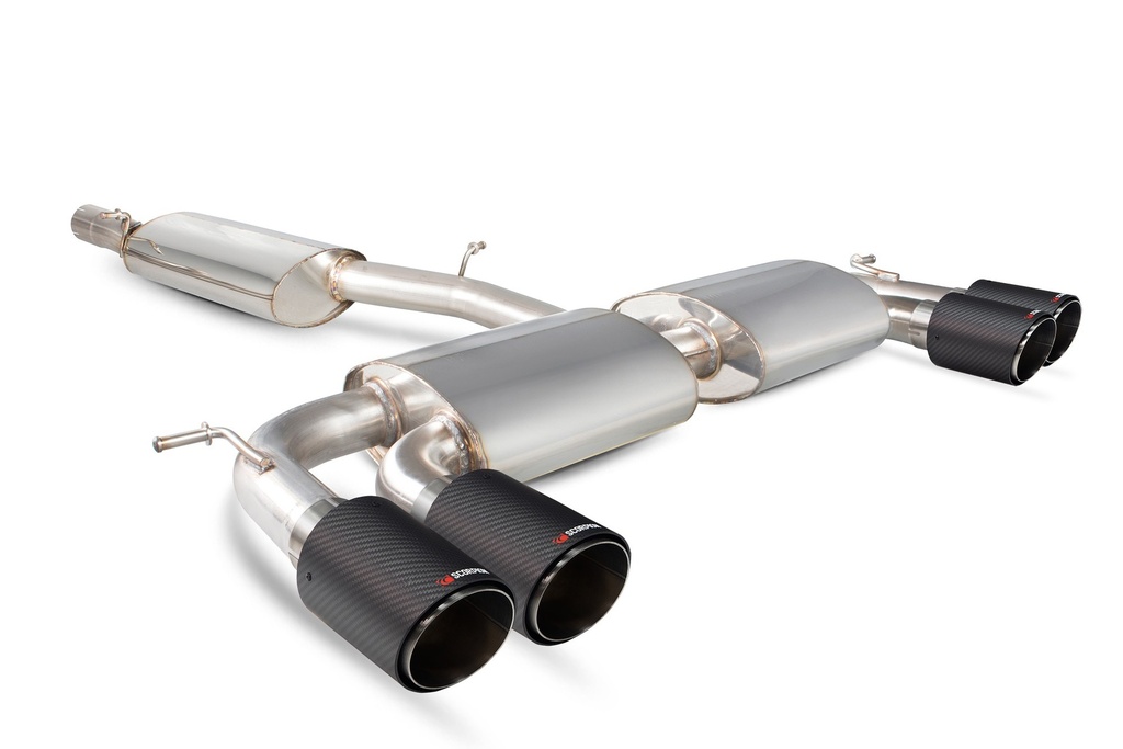 Scorpion Exhaust Volkswagen Golf MK7 R Resonated cat-back system with no valves Ascari