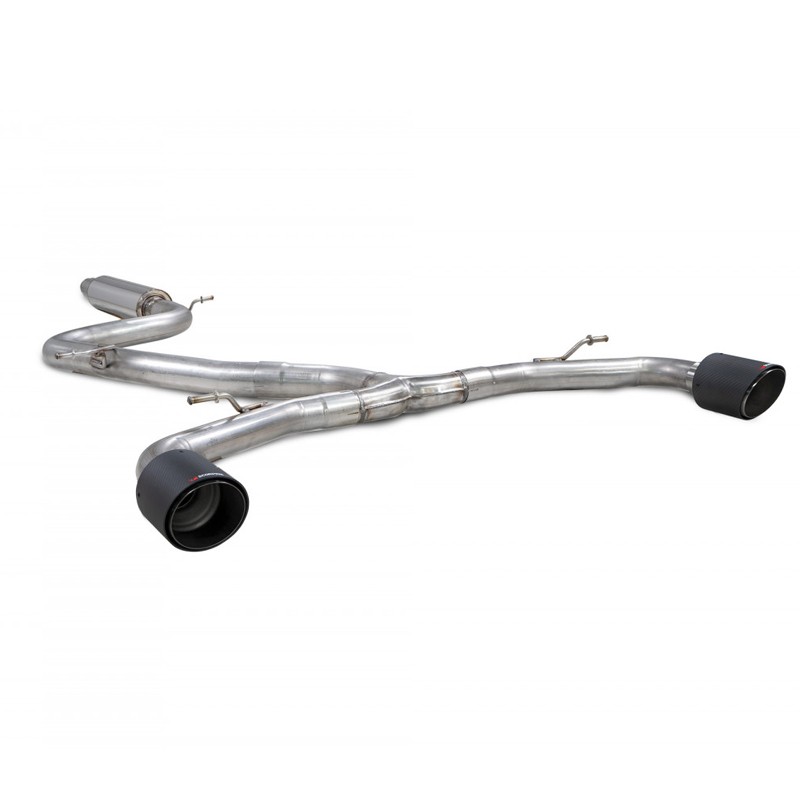 [SVW070CF] Scorpion Exhaust Volkswagen Golf MK8 / MK 8.5 GTi Clubsport Resonated Predator GPF-back system Ascari
