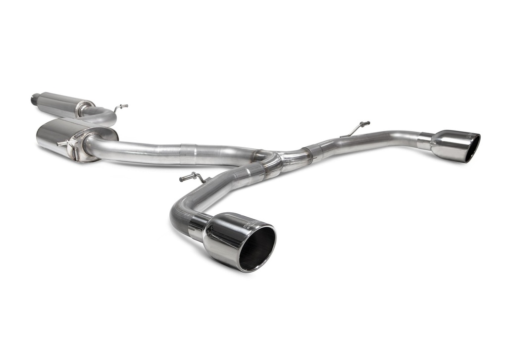 Scorpion Exhaust Volkswagen Golf MK8 / MK8.5 GTi Resonated GPF-back system Indy