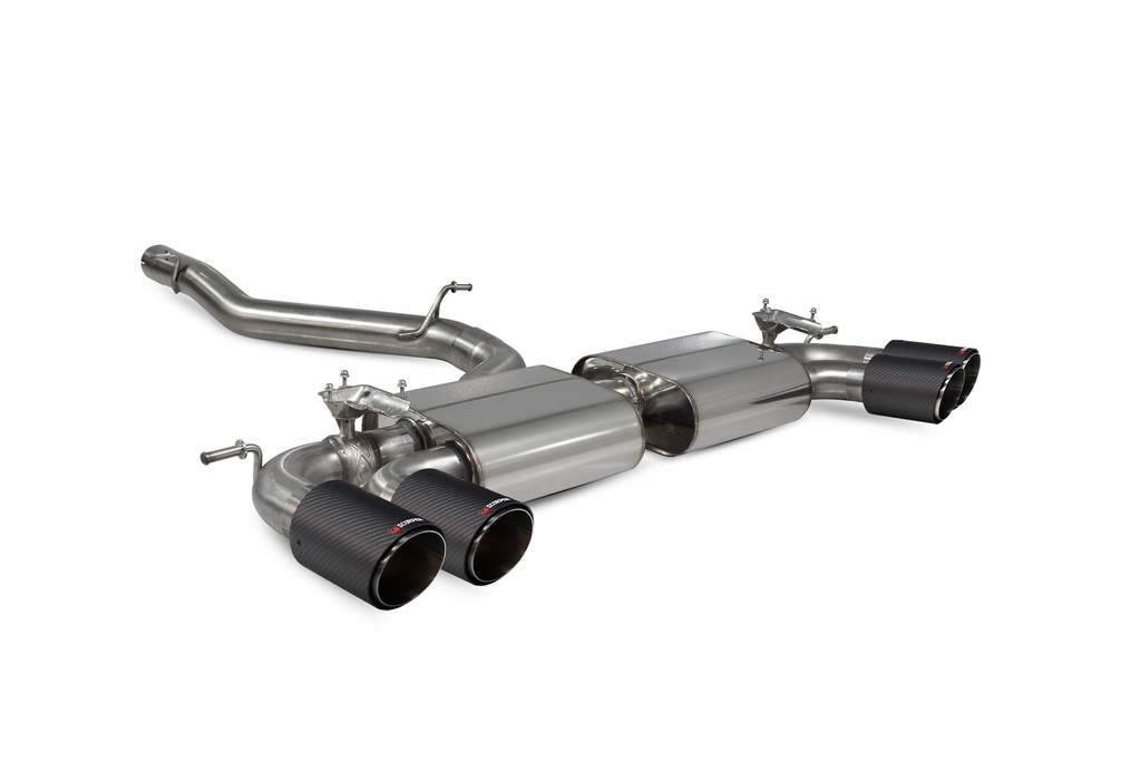 Scorpion Exhaust Volkswagen Golf R MK7.5 Facelift GPF & Non GPF Models Non-res cat/gpf back system with electronic valves Ascari