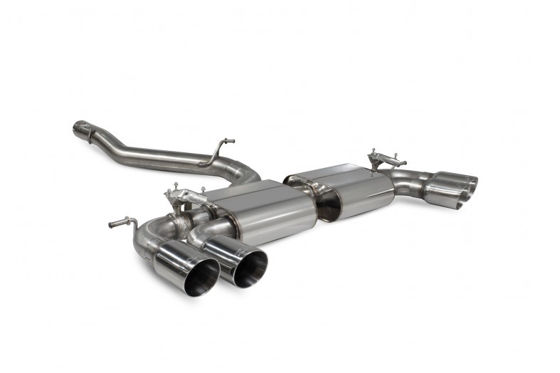 Scorpion Exhaust Volkswagen Golf R MK8 GPF Model Non-res cat/gpf back system with electronic valves Daytona