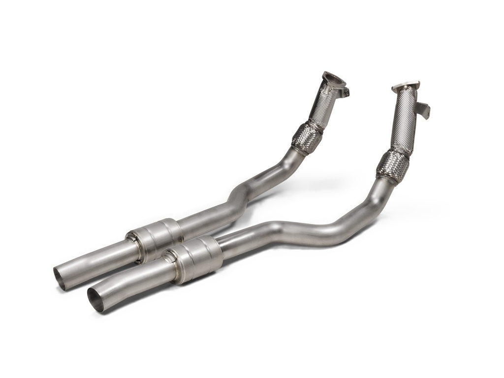 [L-AU/SS/8/1] Akrapovic Link Pipe Set (SS) Audi RS 6 Avant (C8) - OPF/GPF 2020 2026