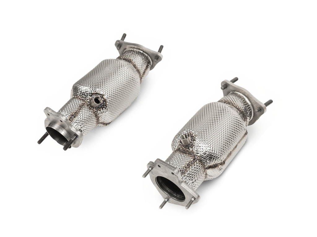 [L-CO/SS/1] Akrapovic Link Pipe Set w Cat (SS) Chevrolet Corvette Stingray (C8) - OPF/GPF 2020 2026